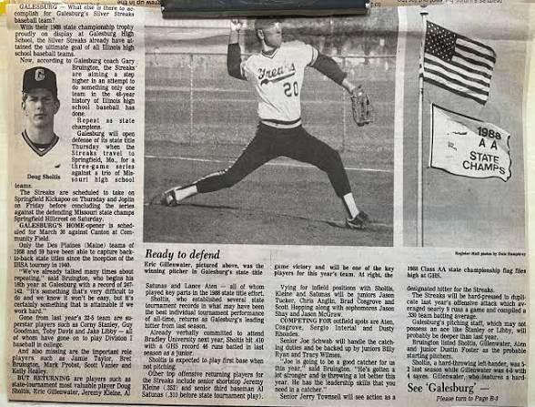Galesburg Silver Streaks baseball: Ready to defend the 1988 Class AA state championship