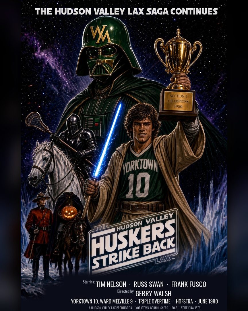 Movie-poster parody for a lacrosse season